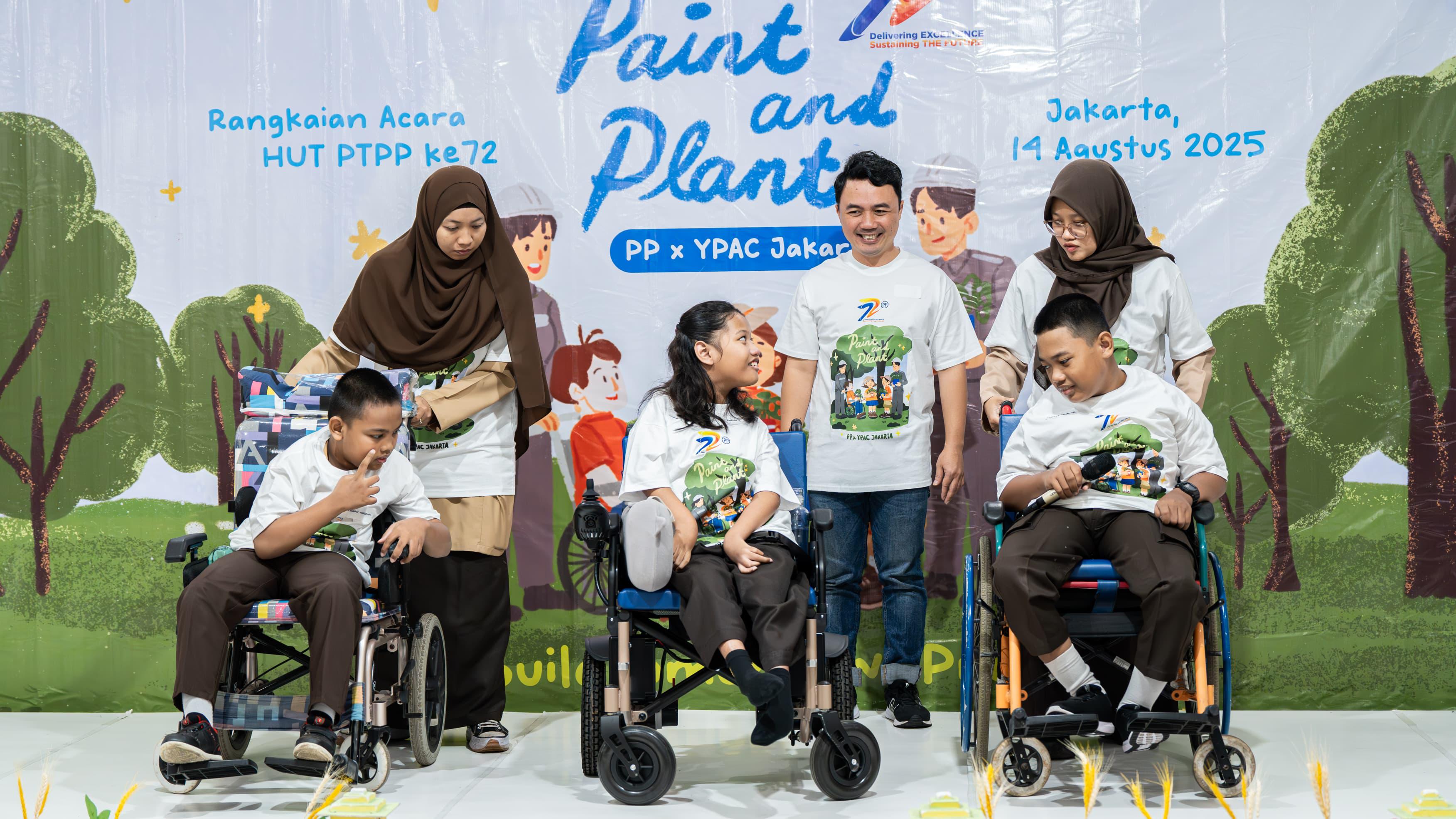 Peduli Lingkungan & Pendidikan, PTPP Gelar Paint & Plant Bersama YPAC