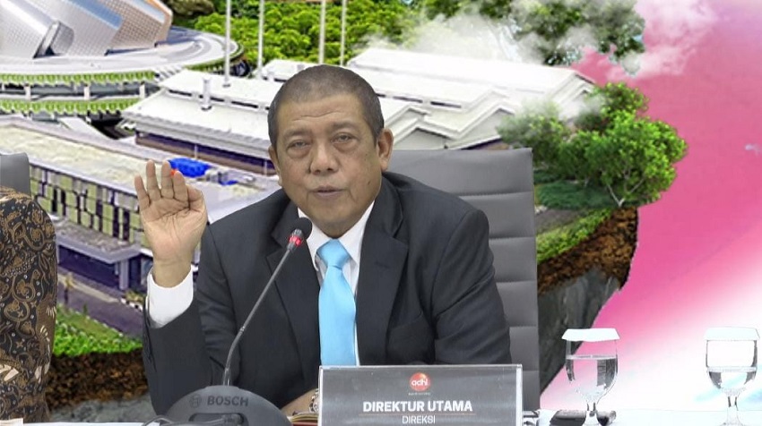 Direktur Utama ADHI, Entus Asnawi. ADHI Berharap KAI Bayar Utang Proyek LRT Rp2,2T Akhir 2025