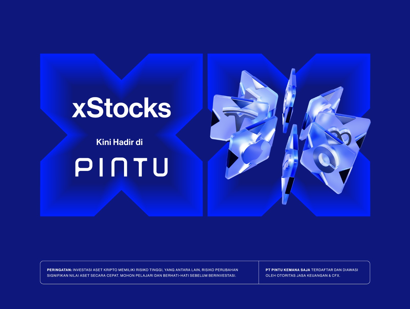 xStocks telah tersedia di Platform PINTU. PINTU Rilis xStocks! Buka Akses Token Saham untuk Investor Kripto