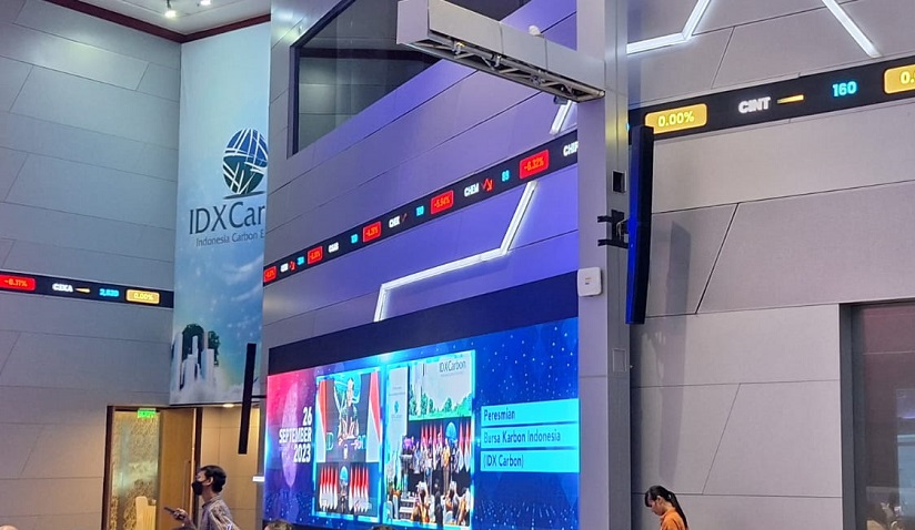 Lantai perdagangan saham di BEI. IHSG Turun 0,27 Persen di Sesi I, Cek Saham LQ45