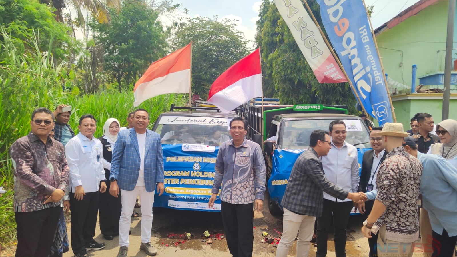 Kementerian Usaha Mikro Kecil dan Menengah melepas ekspor sebanyak 15 ton kopi arabika kualitas terbaik Situbondo, Jawa Timur, ke Jeddah, Arab Saudi, pada Senin (6/10/2025). Dok. Kementerian UMKM. Arab Saudi Minati Kopi Argopuro Situbondo, UMKM Lepas Ekspor 15 Ton