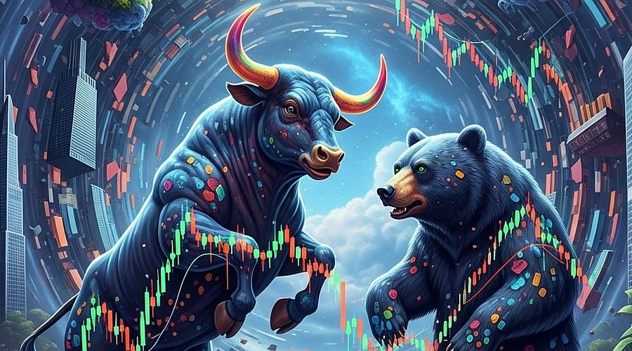 ilustrasi bullish vs bearish. Dok/EmitenNews Raksasa Investasi Global Masuk! Saham WIFI Melesat Kencang
