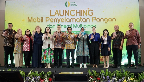 Launching Mobil Penyelamatan Pangan 2025 di Jakarta, Kamis (16/10/2025).(Foto: Badan Pangan Nasional) Bapanas Dorong Kolaborasi Lintas Sektor Kurangi Susut dan Sisa Pangan