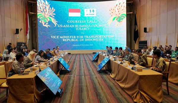 Kementerian Perhubungan terus memperkuat kerja sama internasional di sektor transportasi melalui pertemuan dengan US-ASEAN Business Council (US-ABC).(Foto: Kemenhub) Kemenhub dan US-ABC Jajaki Kolaborasi Produksi Komponen Pesawat
