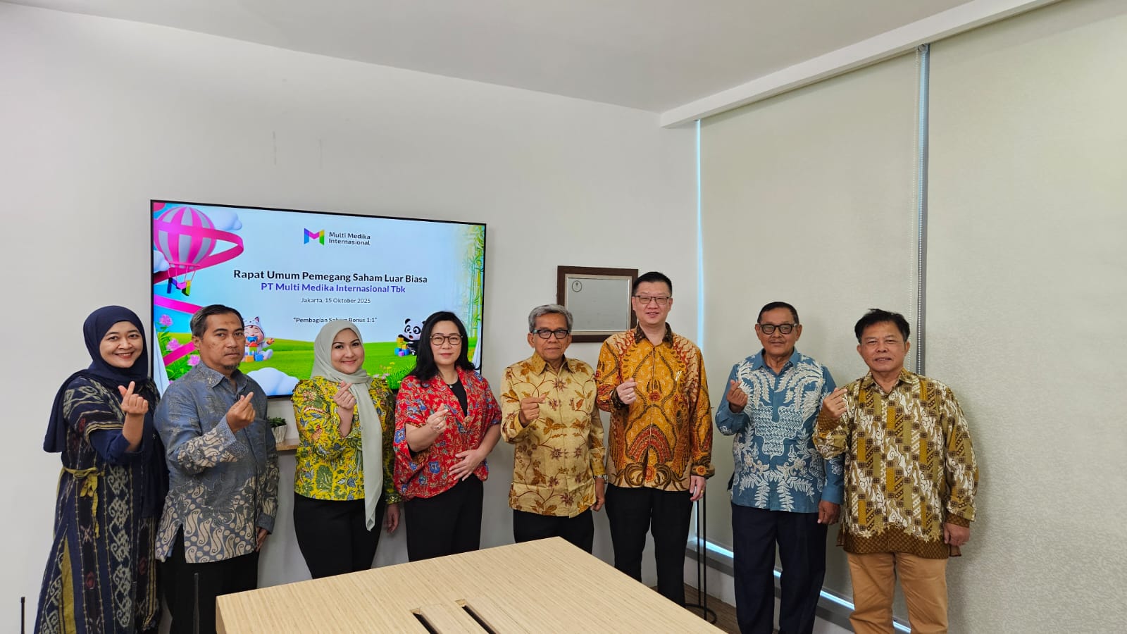 Manajemen MMIX ketika menggelar RUPST. MMIX Dapat Restu Bagi Saham Bonus, Cek Jadwalnya