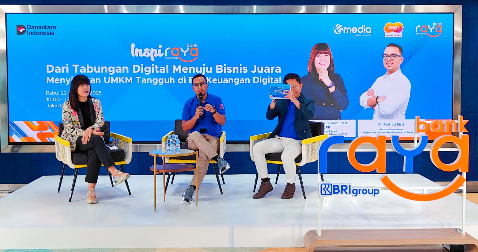 Potret perhelatan 'Inspiraya' bersama Komunitas Pelaku Usaha Kompas Gramedia pada Rabu (22/10). Bank Raya (AGRO) Dorong UMKM Lokal Jadi Bisnis Juara Lewat Inspiraya