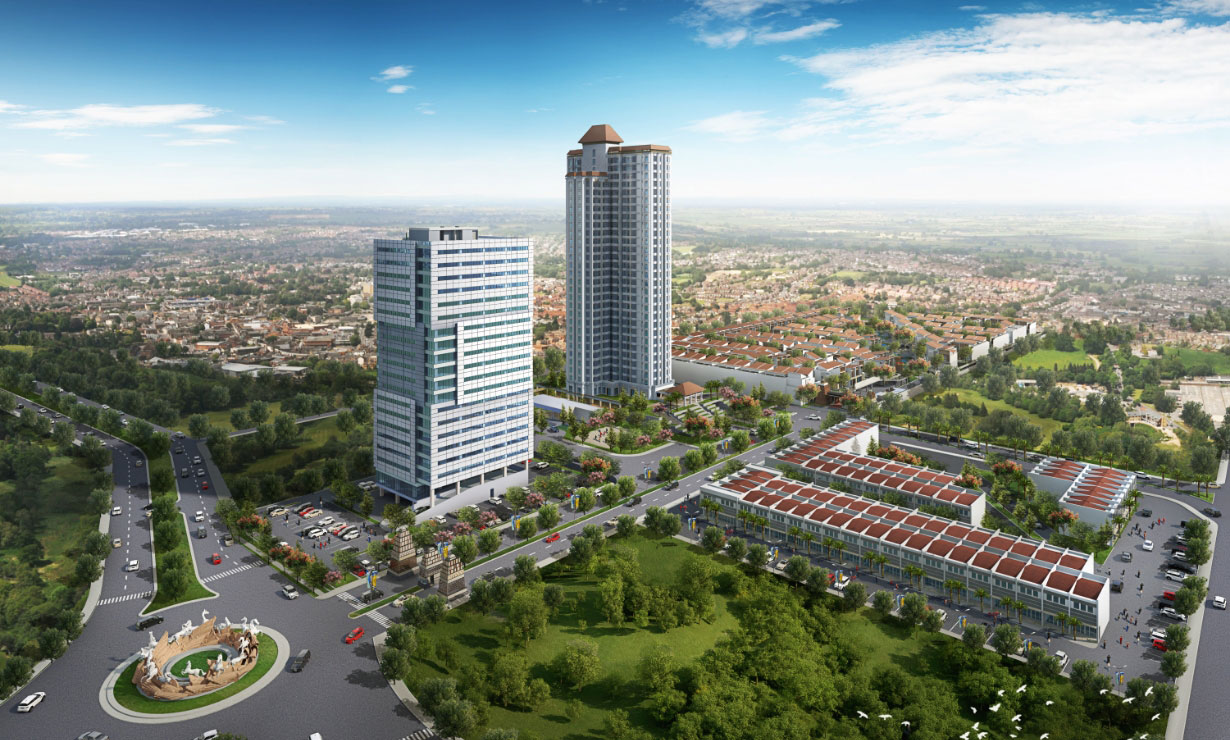 Maket pembangunan The Kahyangan besutan Maha Properti. FOTO - ISTIMEWA Makin Bengkak, Emiten Sri Tahir (MPRO) Defisit Rp204,87 Miliar