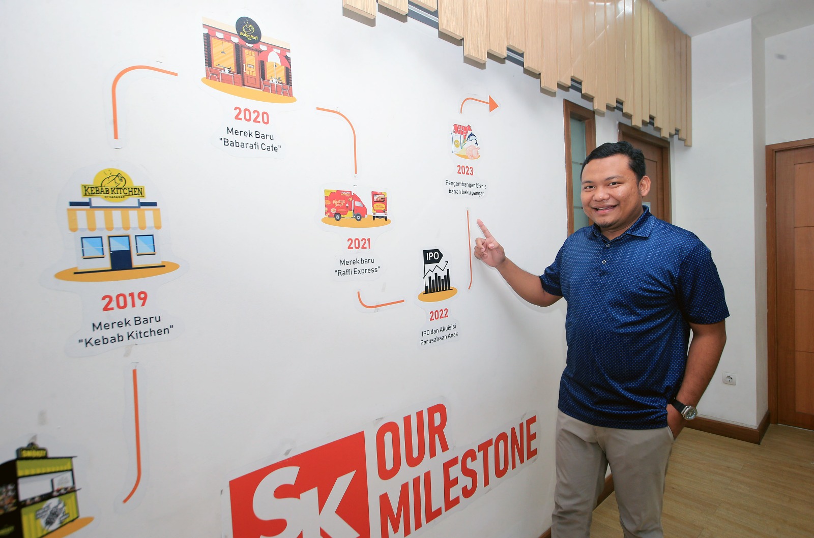CEO Sari Kreasi Boga menunjukkan bahan baku produksi perseroan. FOTO - ISTIMEWA Andalkan Program MBG, RAFI Optimistis Kinerja Moncer
