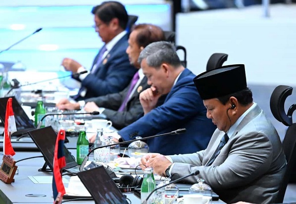 Presiden Republik Indonesia Prabowo Subianto ketika menghadiri Konferensi Tingkat Tinggi (KTT) ke-28 ASEAN–Jepang yang digelar di Kuala Lumpur Convention Centre (KLCC), Malaysia, pada Minggu (26/10/2025).(Foto: Setneg) Presiden Ajak ASEAN-Jepang Jadikan Transisi Energi Sebagai Prioritas