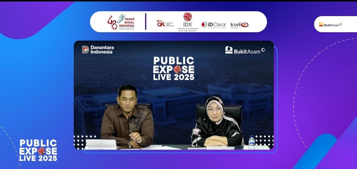 Pengurus Bukit Asam kala mengikuti public expose live. FOTO - ISTIMEWA Laba Bukit Asam (PTBA) Kuartal III 2025 Terpangkas 57 Persen