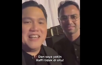 Disentil Pandji, Video Pembelaan Erick Soal Bisnis Raffi Viral Lagi