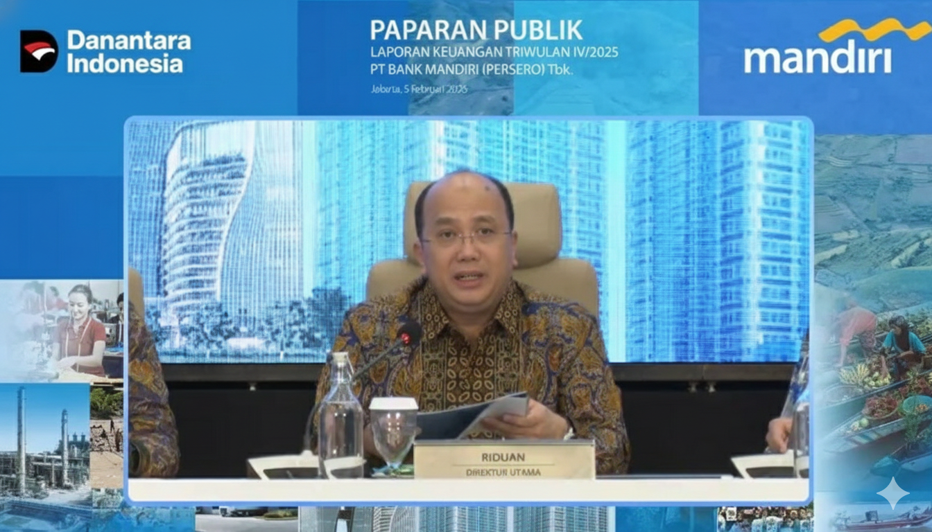 Bank Mandiri Cuan Laba Rp56,3T di 2025, Kredit Tembus Rp1.895T