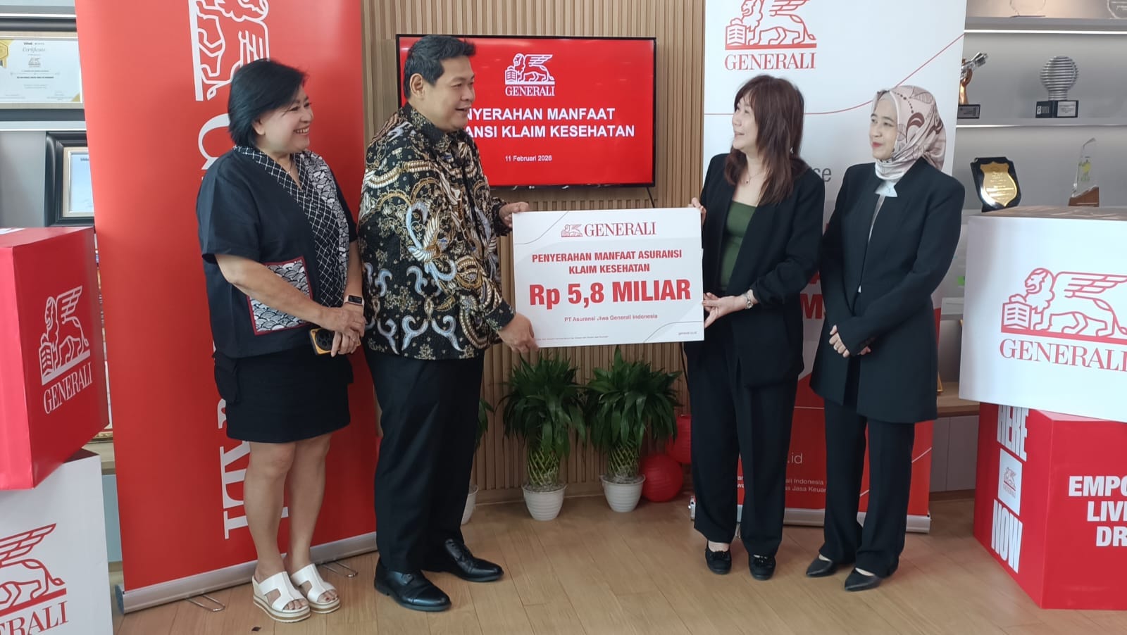 Sepanjang 2025, Generali Indonesia Bayarkan Klaim Rp1,3 Triliun