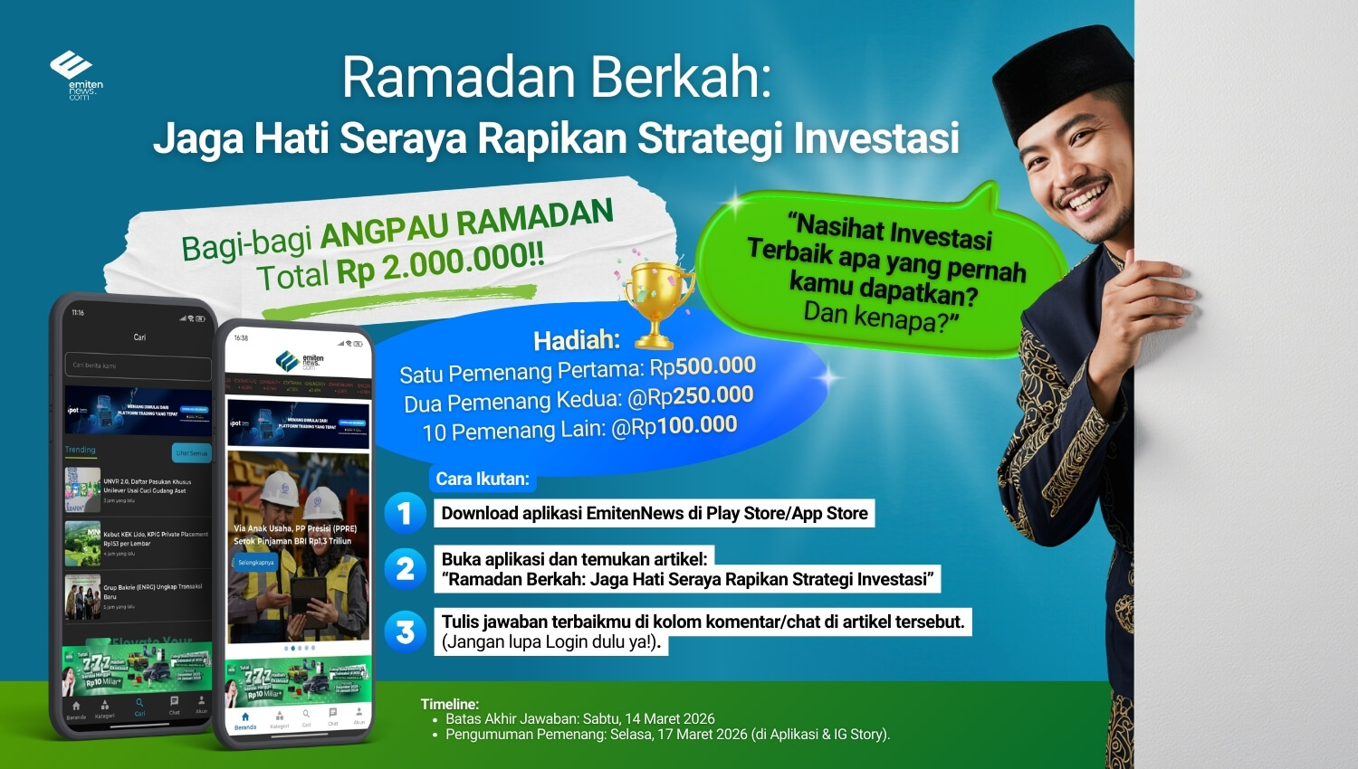 Ramadan Berkah: Jaga Hati Seraya Rapikan Strategi Investasi