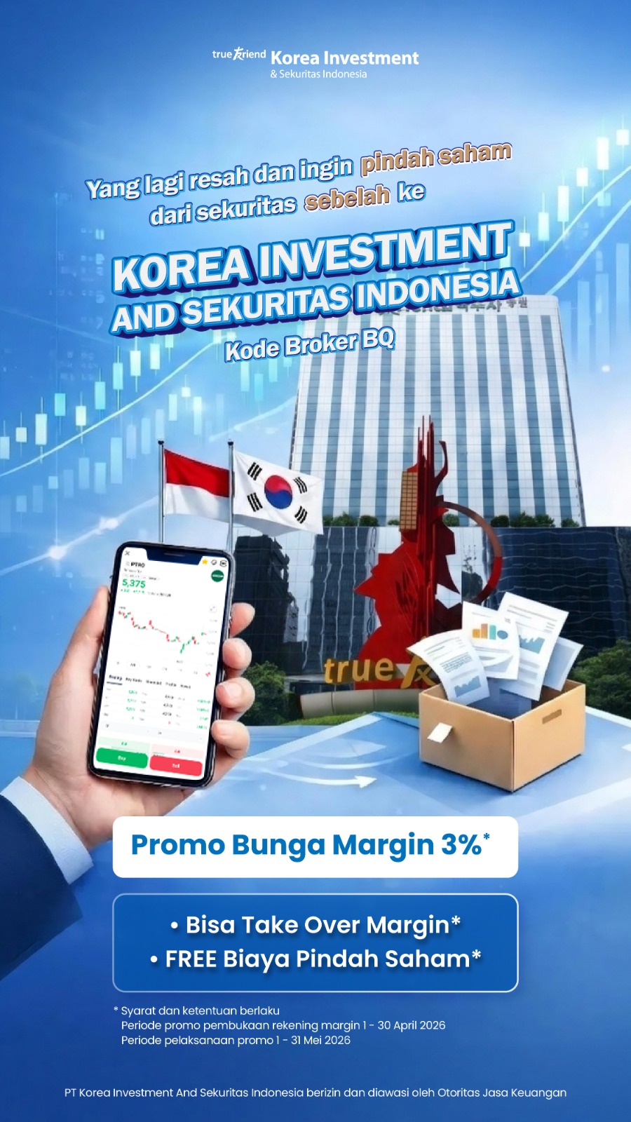 Genjot Transaksi, KISI Promo Margin Bunga 3 Persen Gratis Pindah Saham