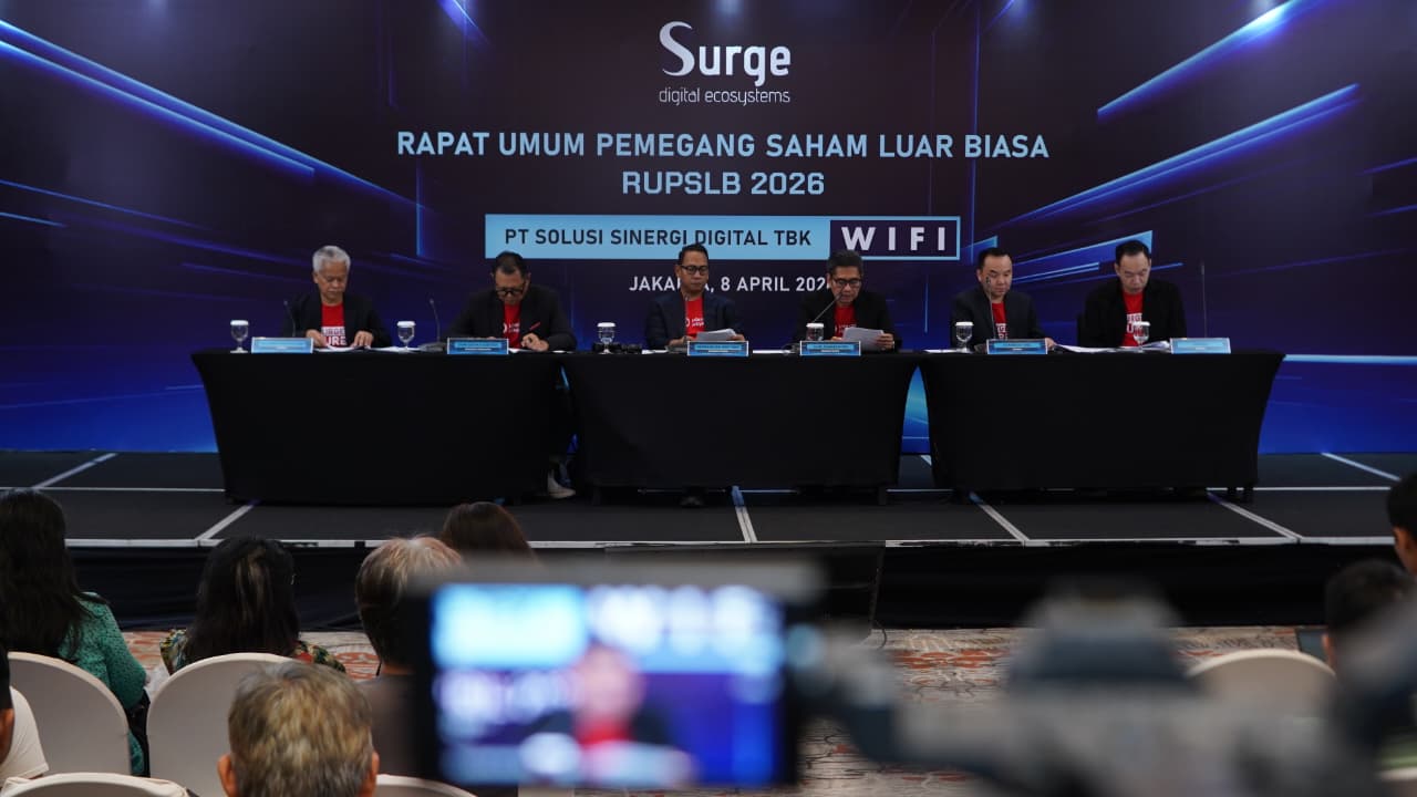 RUPS Restui Surge (WIFI) Ubah Penggunaan Dana Right Issue Untuk IRA