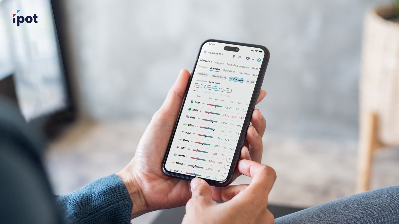 IPOT Aplikasi Saham Terbaik, Telisik Ini Kuncinya