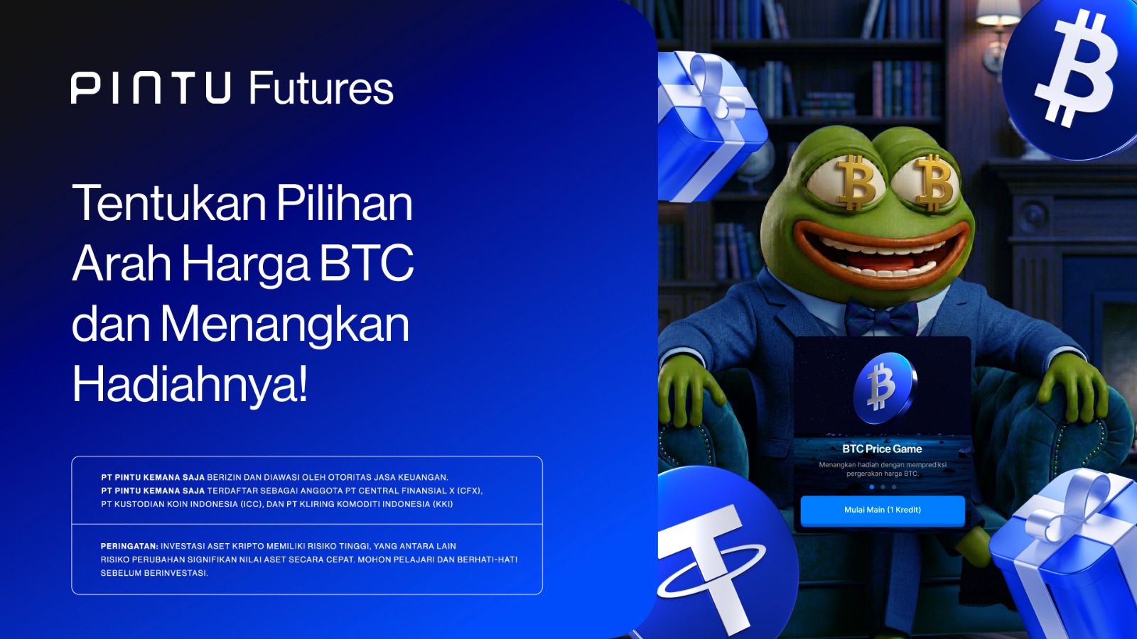 PINTU Rilis BTC Price Game, Ajak Pengguna Latih Analisis Harga Bitcoin