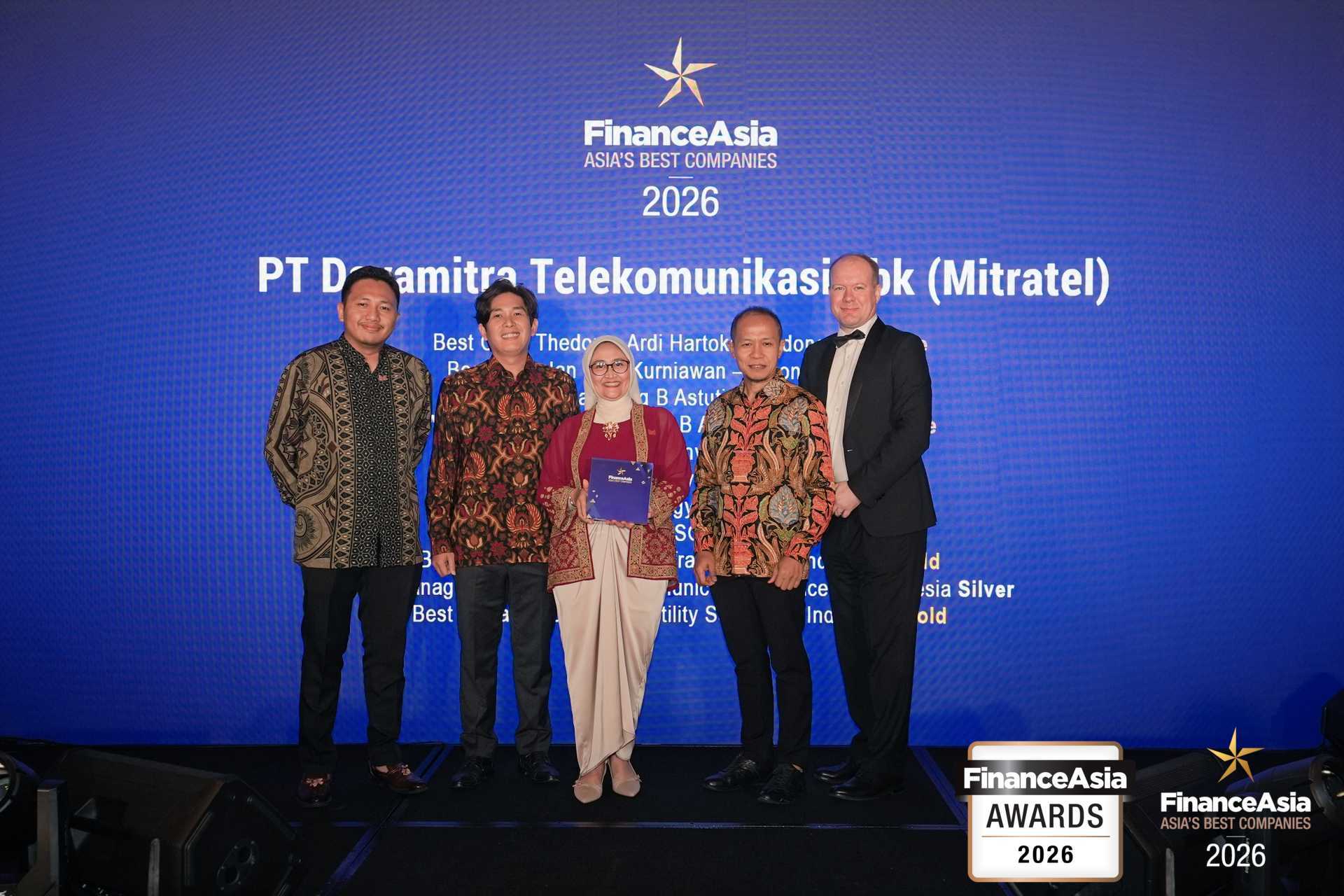 Mitratel Sabet Penghargaan FinanceAsia Best Companies 2026