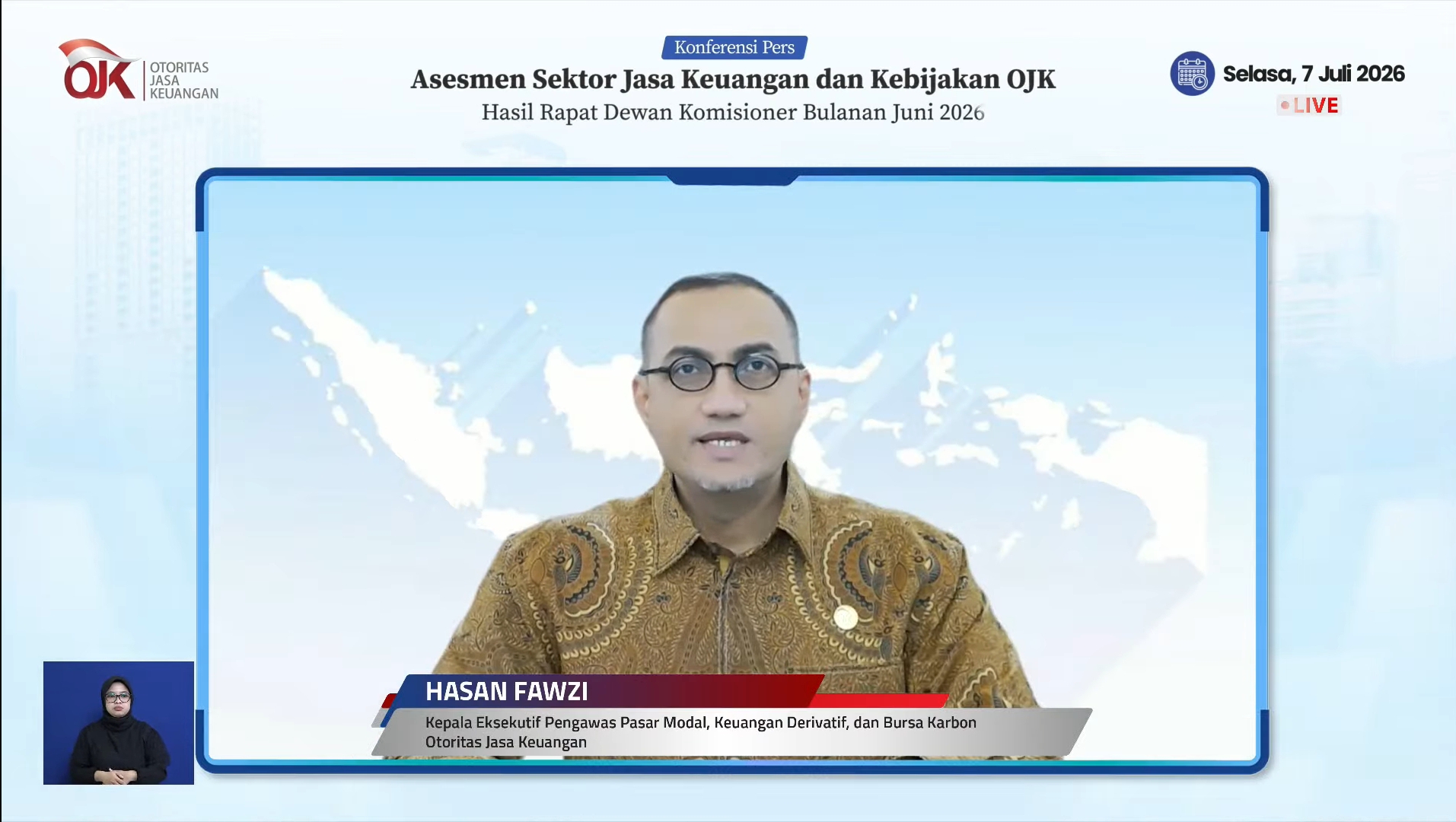 Respons OJK Soal IHSG Terkoreksi 34,74 Persen Sejak Awal Tahun