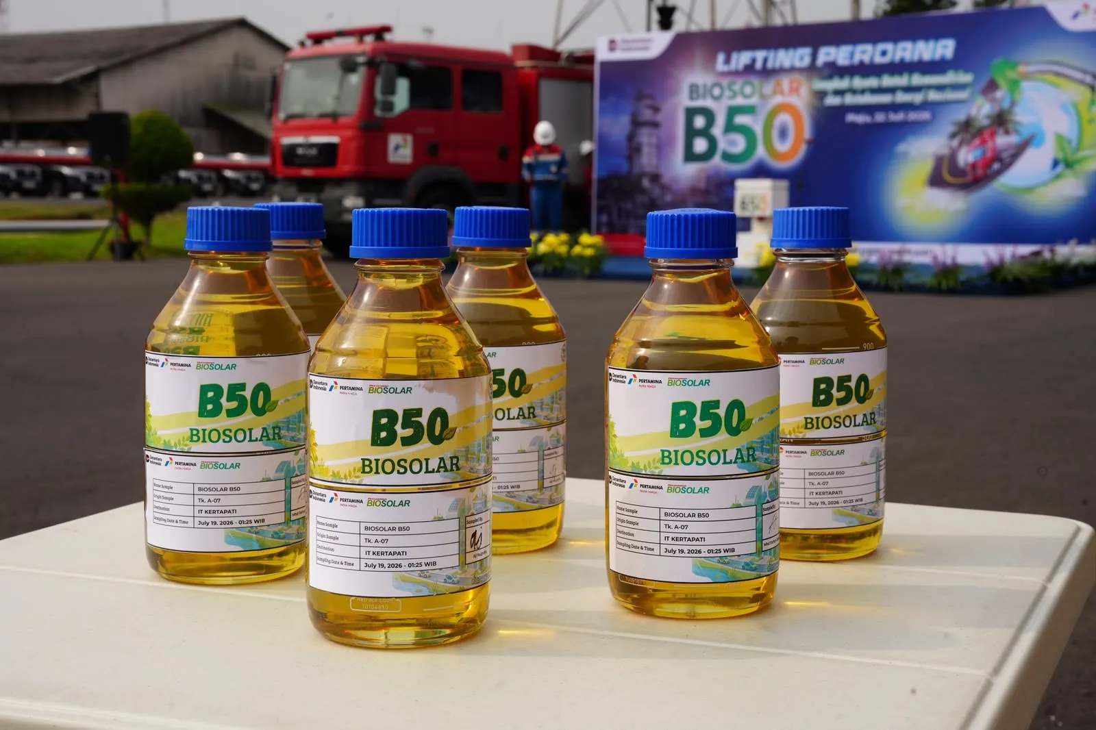 Pertamina Gelar Lifting Perdana B50 dari Kilang Kasim dan Plaju
