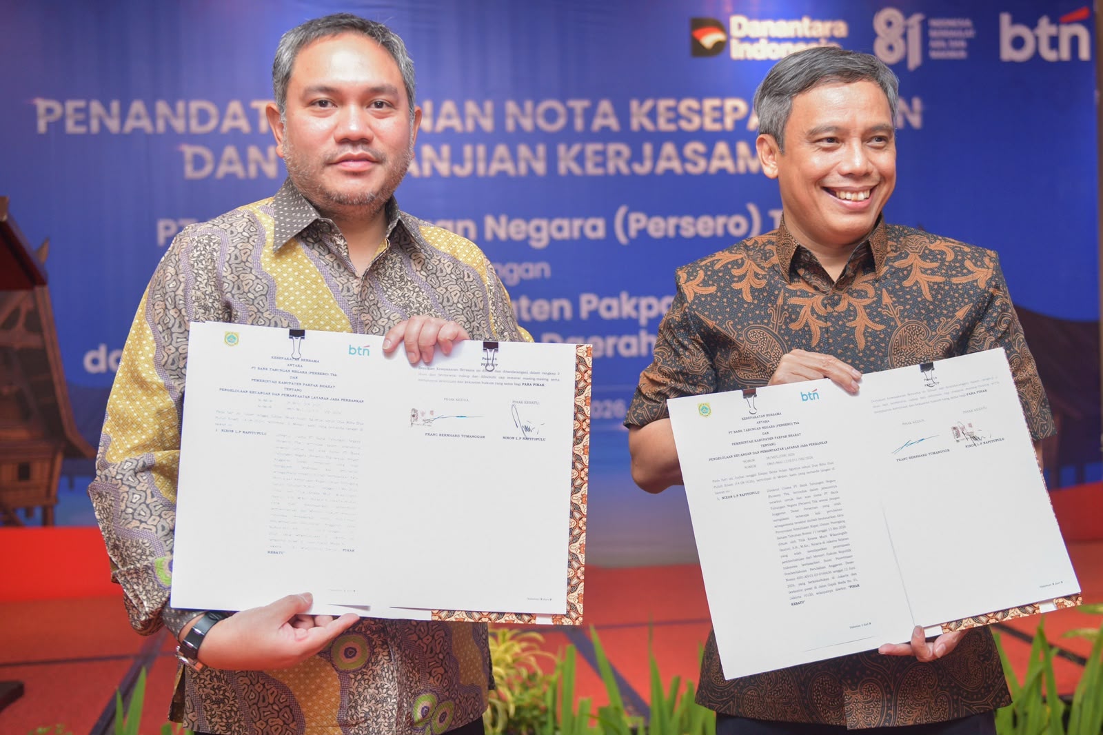 Digitalisasi, BTN Garap Ekosistem Keuangan Pemkab Pakpak Bharat