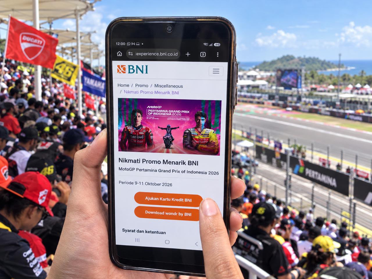 Ramaikan MotoGP Mandalika 2026, BNI Hadirkan ini