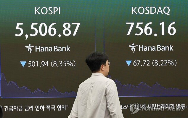 Bursa Korsel Crash, Transaksi Distop, Anjlok Lebih 8%
