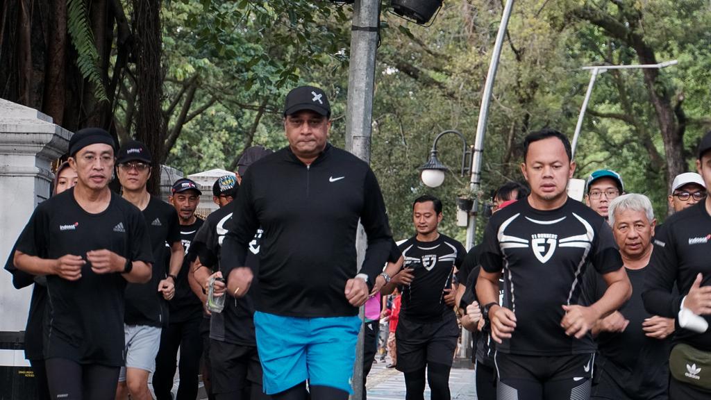 Tebarkan Gaya Hidup Sehat, Manajemen IOH - Wali Kota Bogor Lari Pagi Bersama