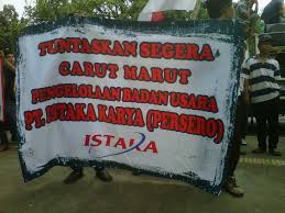 PT Istaka Karya logo. dok. iNews. Istaka Karya Pailit!