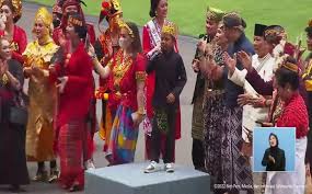HUT ke-77 Kemerdekaan RI, Rabu, 17 Agustus 2022, sejumlah menteri jokowi berjoget di Istana Negara Jakarta. dok. BPMI Setpres. HUT Ke-77 Kemerdekaan RI di Istana Negara, Panggung Farel Ojo Dibandingke Prayoga!