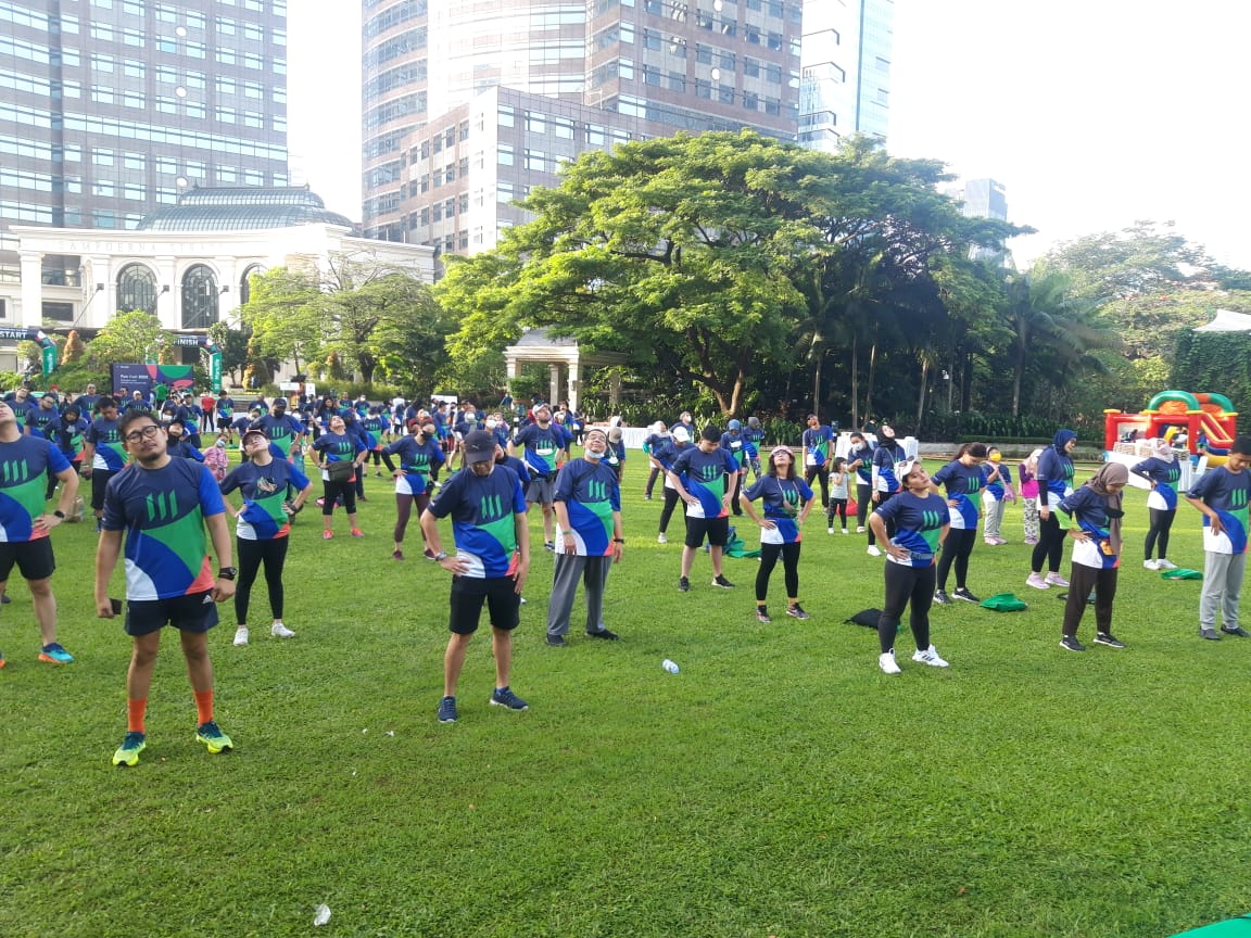 Manulife Indonesia mengajak para karyawan berpartisipasi dalam fun walk: Melangkah untuk Semakin Hari Semakin Baik, Minggu (11/2/2022). dok. ist. Fun Walk Manulife Indonesia, Ajak Karyawan Melangkah Untuk Semakin Hari Semakin Baik