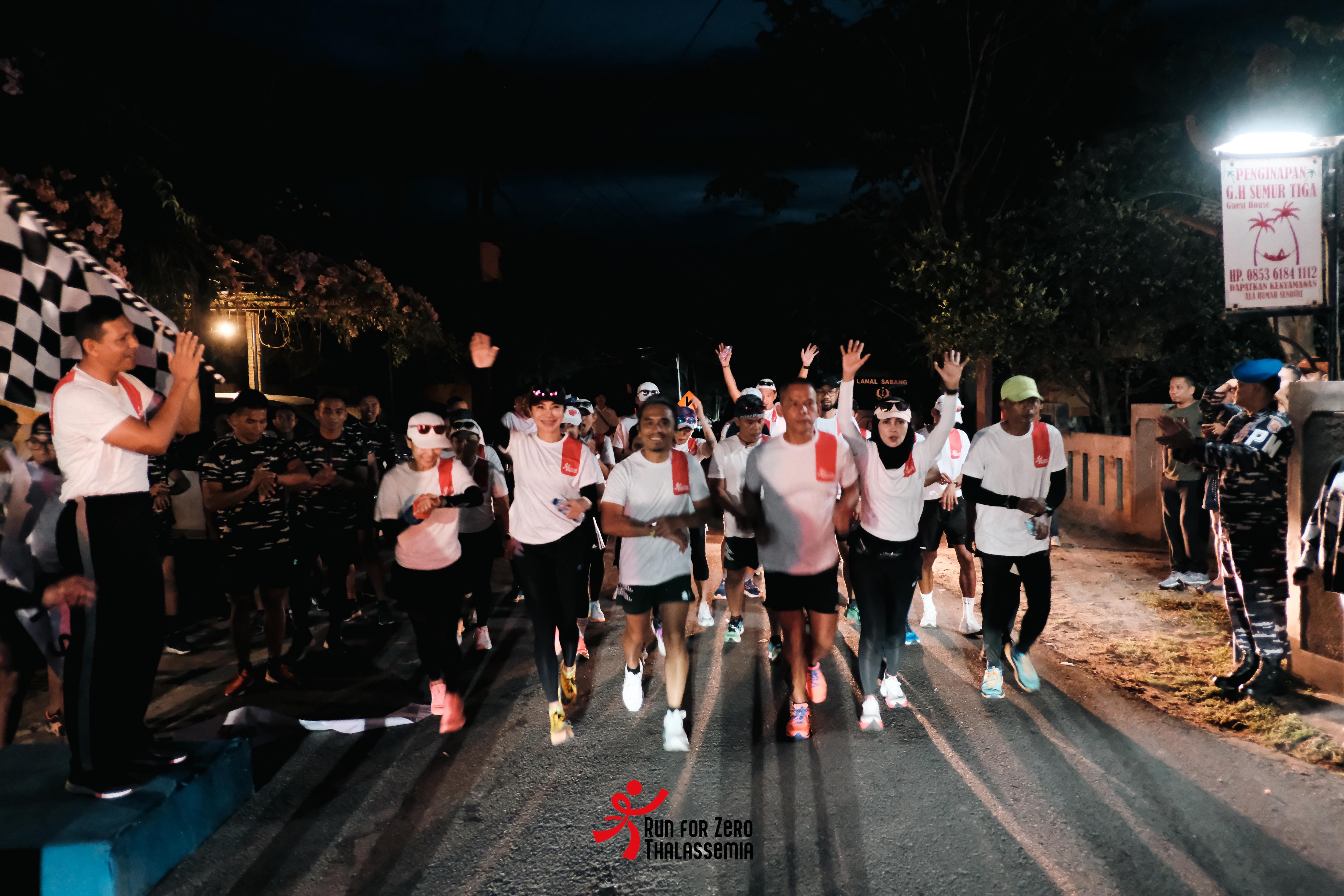 Puluhan Pelari Berlari menuju KM 0 Sabang Untuk Mengkampanyekan Stop Thalassemia