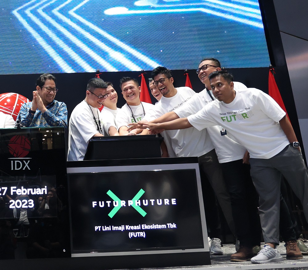 Listing Perdana Lini Imaji (FUTR) Disambut Aksi Jual Hingga Sentuh ARB
