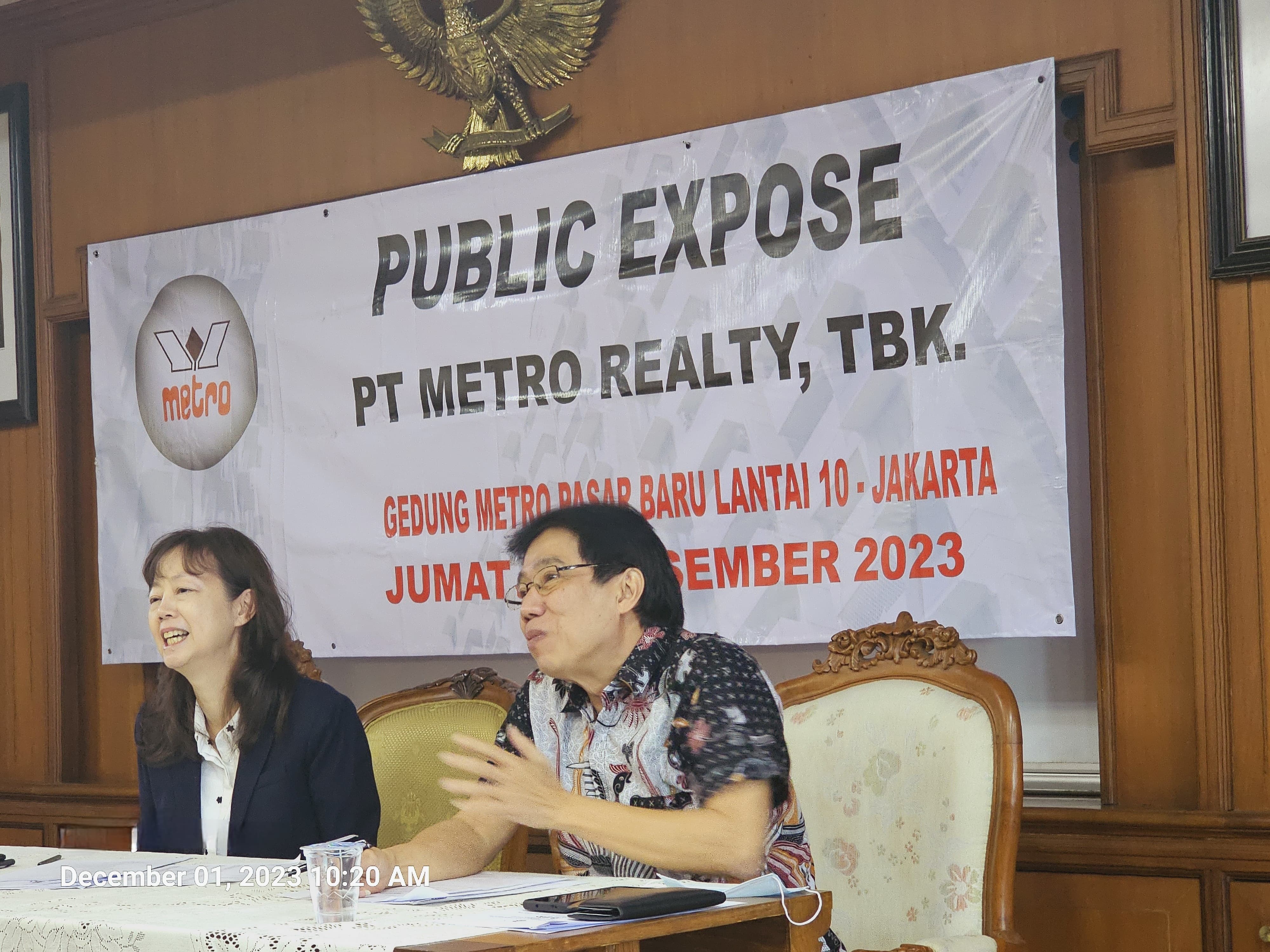 Sport Center Bakal Sokong Pendapatan Metro Realty (MTSM), Capex 2024 Rp3 Miliar