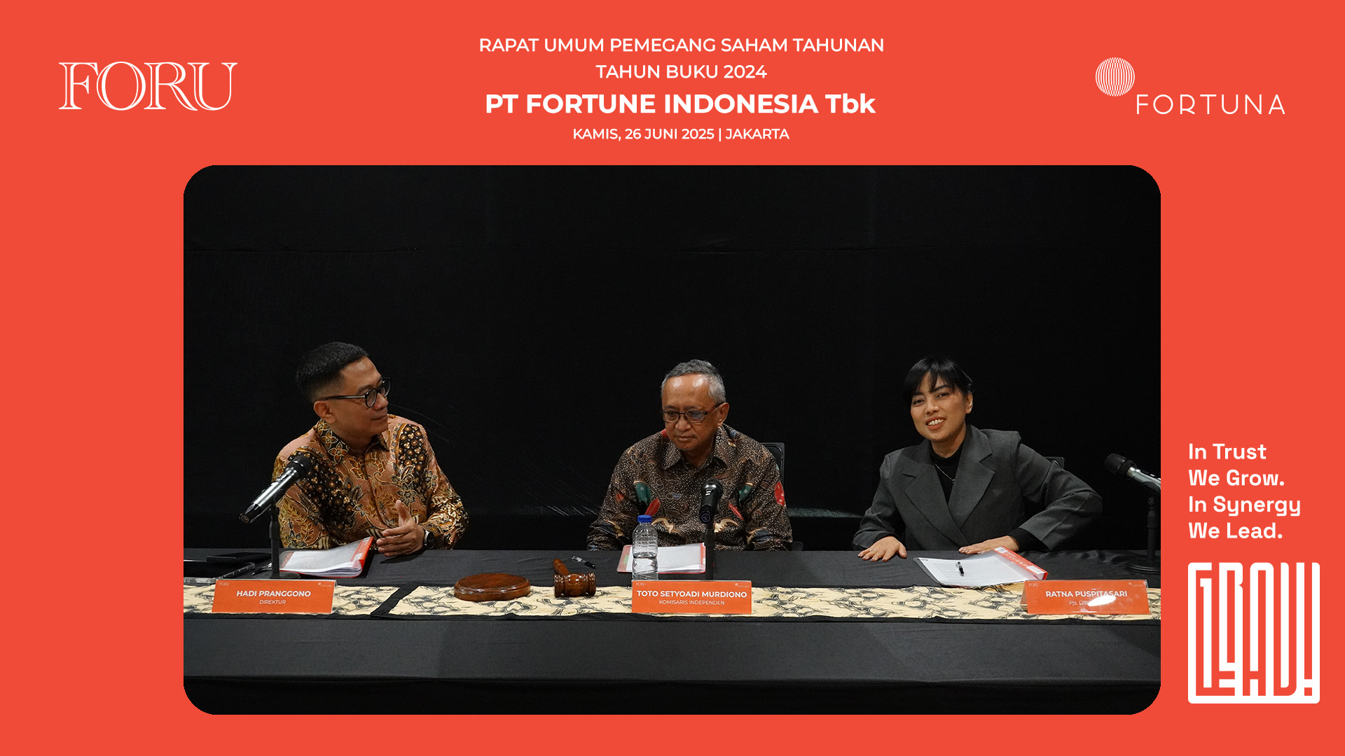 FORU Meretas Jalan Baru Menuju Pertumbuhan Berkelanjutan Era Digital