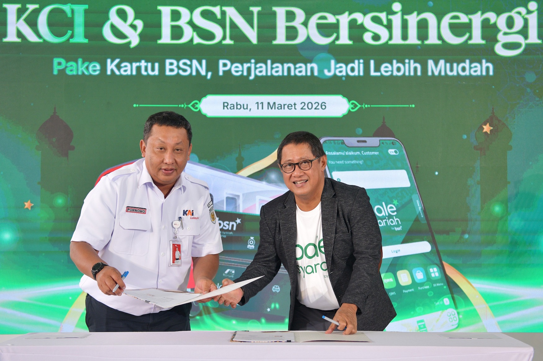Kolaborasi BSN dan KCI Hadirkan Co-Branding Kartu Multi Trip