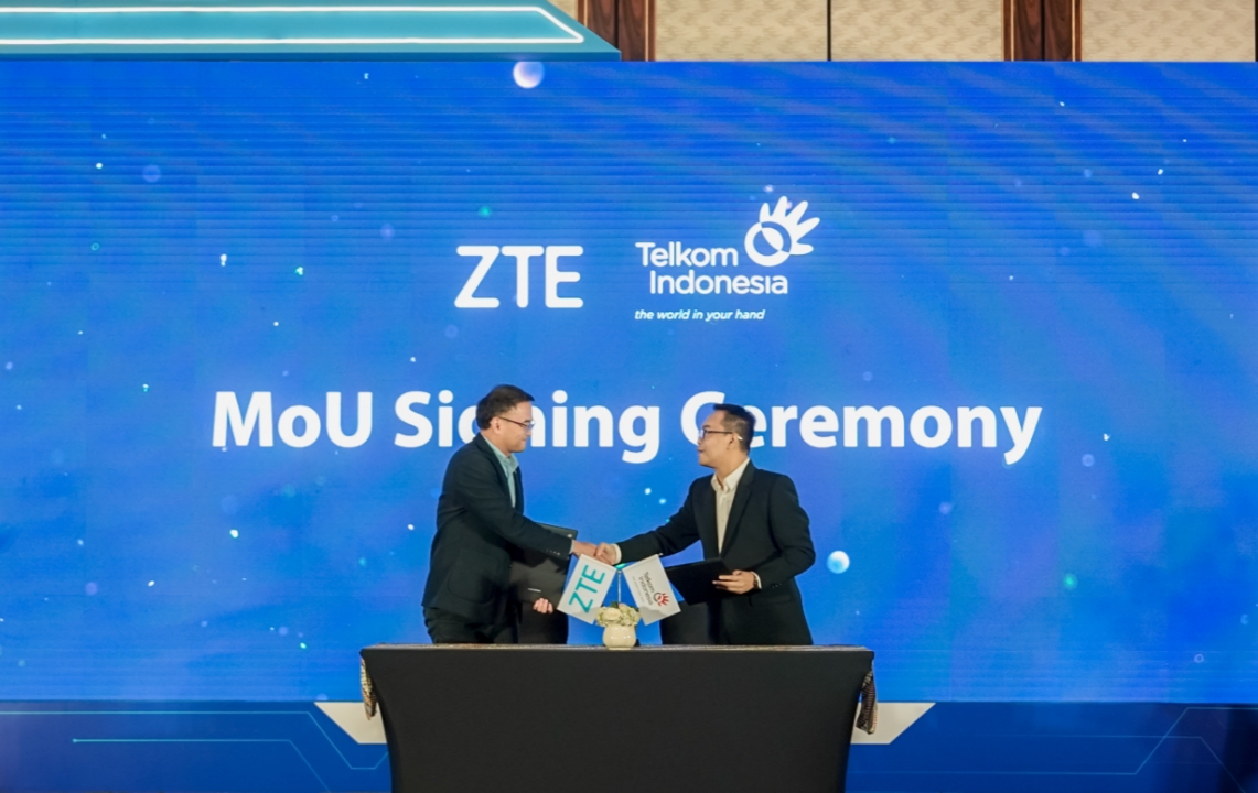 Pacu Kerja Sama Digital, ZTE dan Telkom Teken MoU