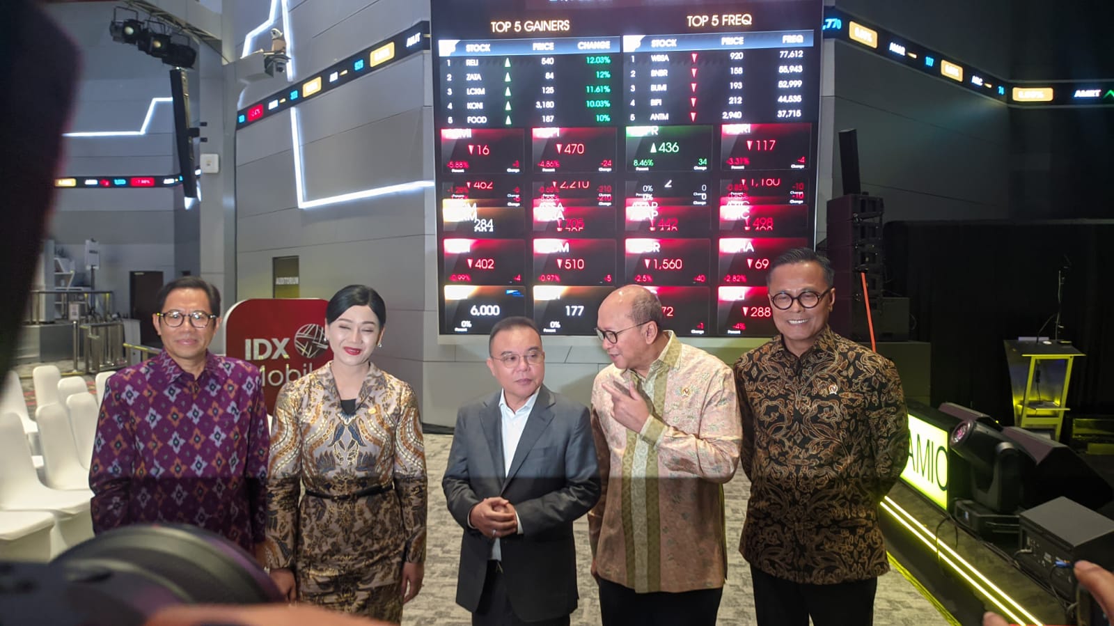 IHSG Sesi I Terjun 3,08 Persen ke 6.396 saat Pejabat Negara Sidak BEI
