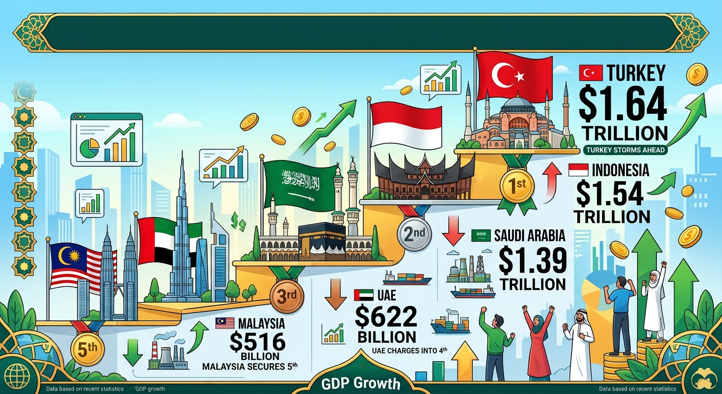 Turki Salip Indonesia Jadi Ekonomi Muslim Terbesar? Ini Data IMF 2025
