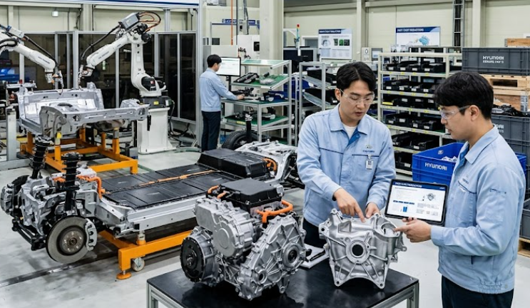 Hyundai Pangkas Biaya Suku Cadang Demi Hadapi Tesla-BYD