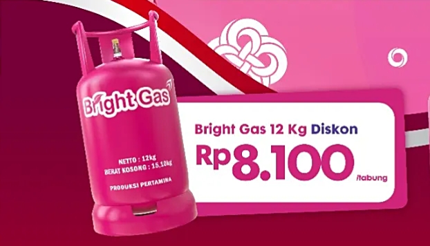 Pakai Bright Gas? Nih, Ada Diskon Hingga Rp8.100