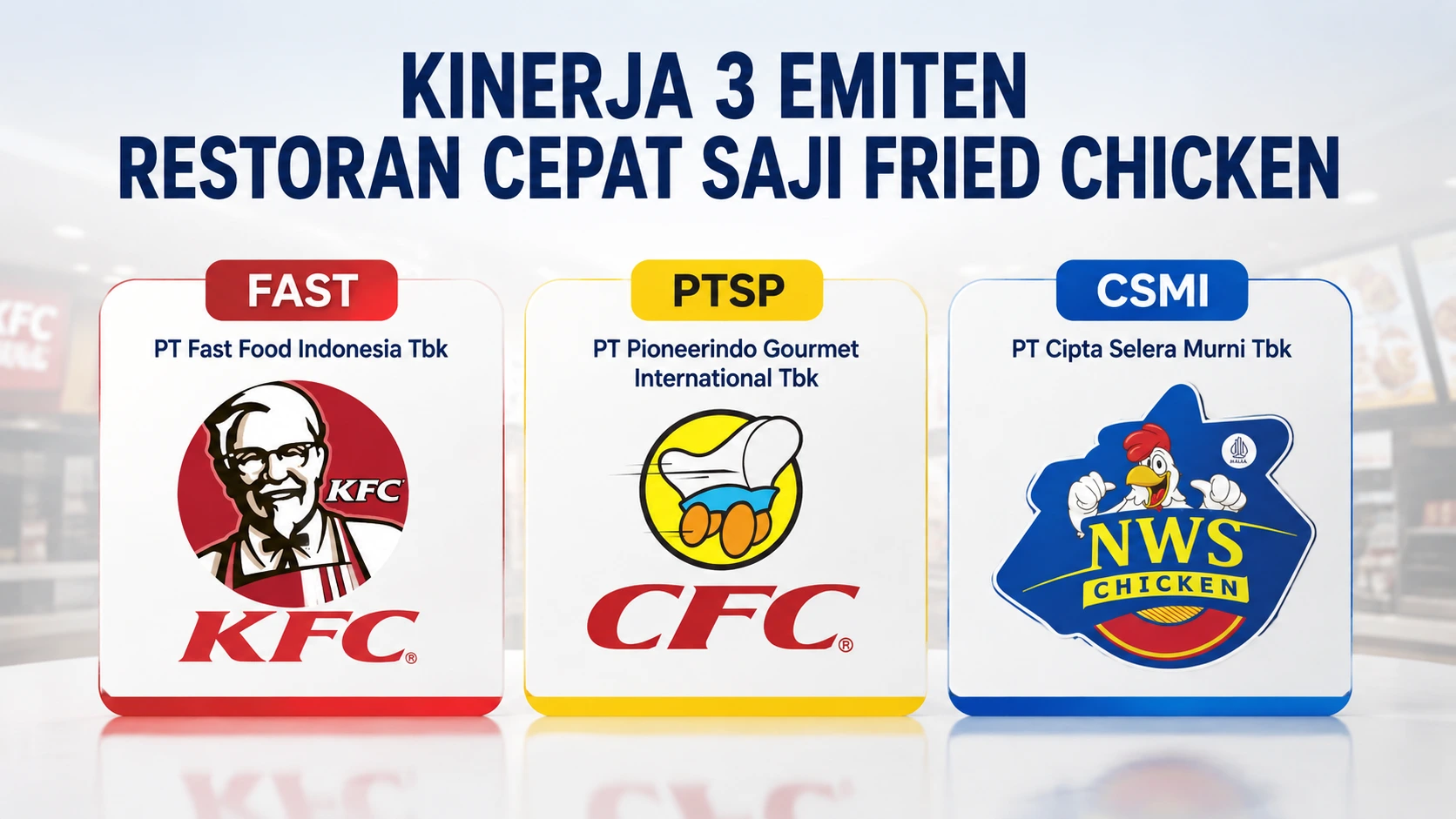 Adu Kinerja Emiten Restoran Cepat Saji; FAST, PTSP dan CSMI