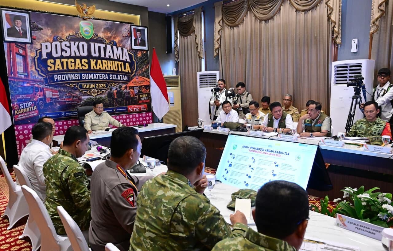 Prabowo Setuju Produksi Pemadam Berbahan Singkong Untuk Atasi Karhutla