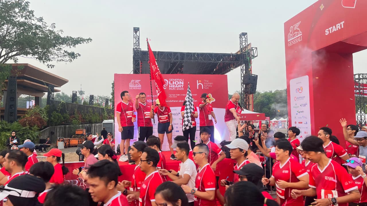 Gaungkan Raya Active, Bank Raya Dukung Generali Lion Heart Run 2026