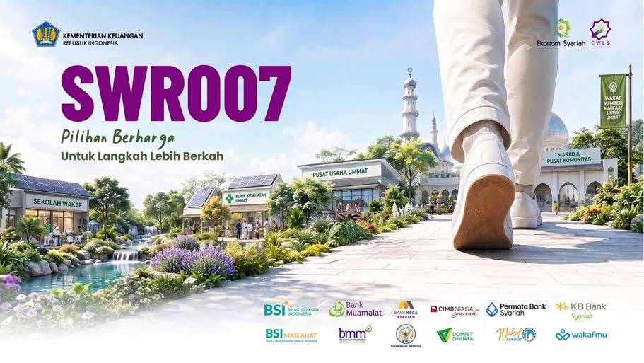 Pemerintah Rilis Sukuk Wakaf SWR007 Imbalan Minimal 6,70%