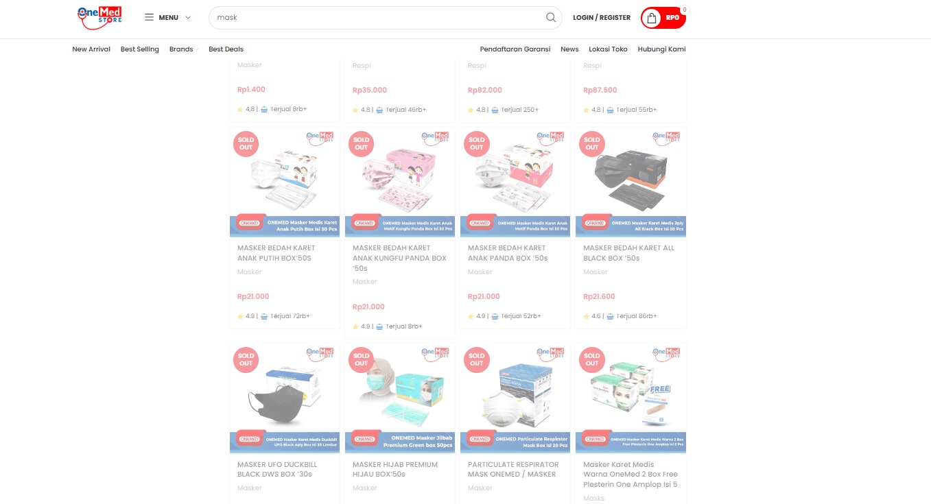 Harga Masker Melesat, OMED Tak Naikkan Harga tapi Banyak yang Sold Out