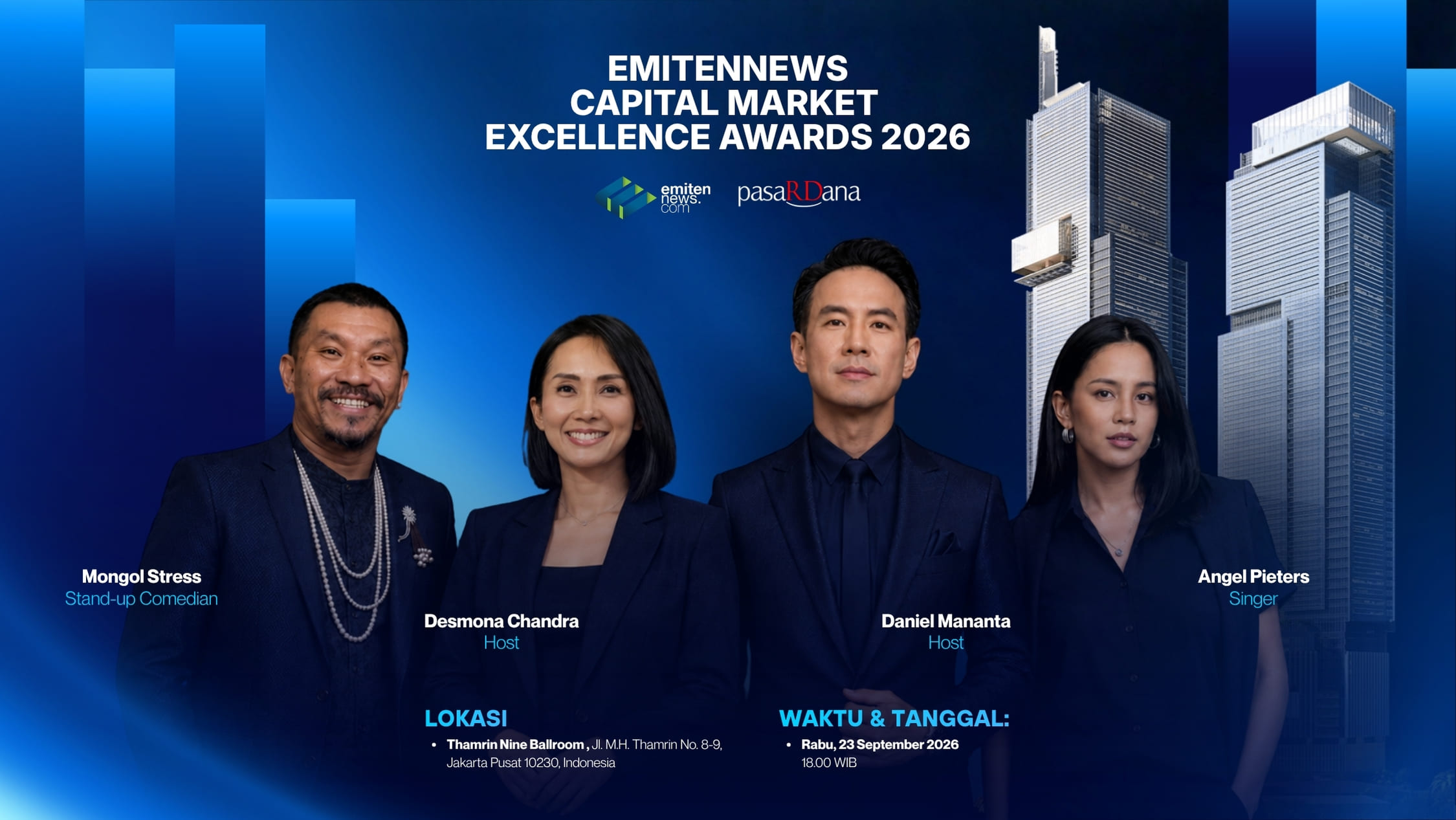 Gala VVIP EmitenNews Awards 2026 Dipandu Eksklusif Daniel Mananta