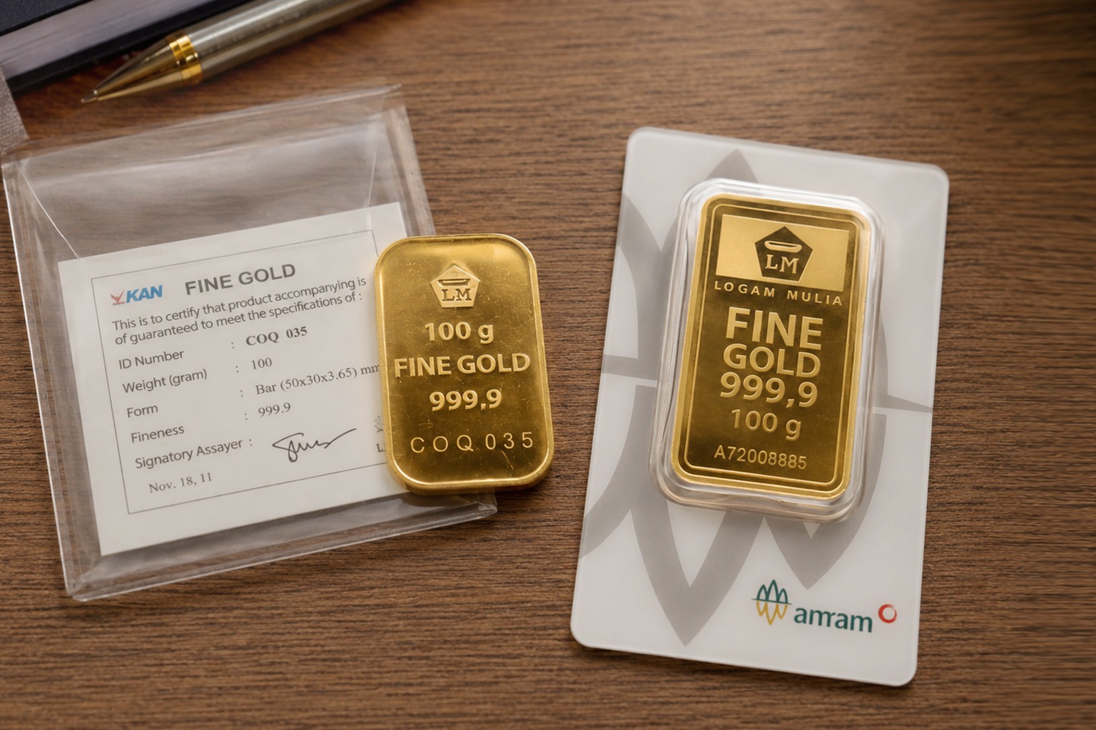 Emas Dunia Turun Ke USD4.261, Antam Melorot Rp16.000 per Gram