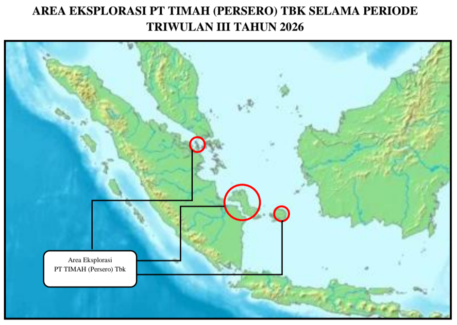 PT Timah (TINS) Gelontor Rp33,19 Miliar untuk Eksplorasi di Q3 2026